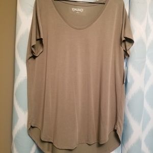 Olive green Mudd Loose Tee Top from Kohls